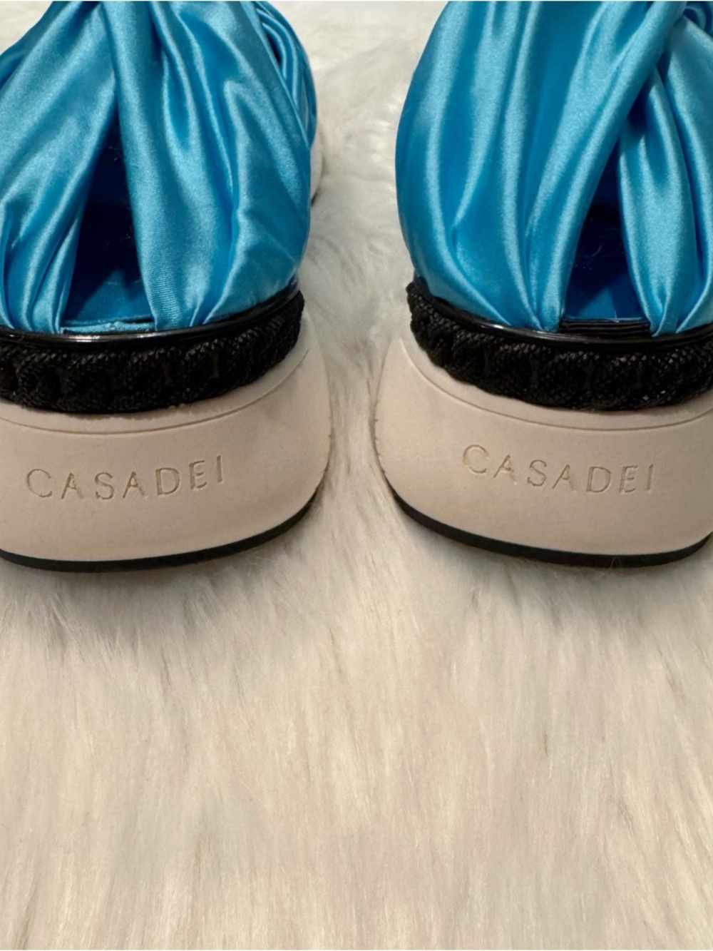 Casadei Satin Stretch Semplice Marettimo Slip-On Sneakers Size EU 40 (US 9) - Picture 7 of 10